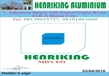 I WILL DESIGN AN AMAZING ID CARD WITH YOUR COMPANY LOGO ON IT
