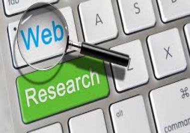 I will do web research work