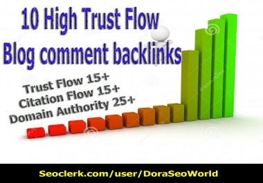 10 High trust flow Manual blog comment backlinks