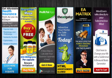 I will create web banner or ad
