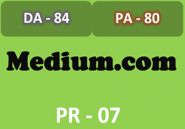 I will write and Guest post on Medium DA PA 80+