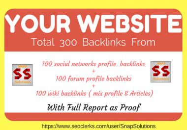 100 Member Network Profile,  100 Web Tag Profile,  100 WP Profile & WP Write up Pathways For Ur URL