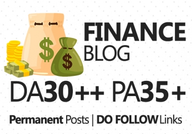 I will do Guest Post in Finance blog
