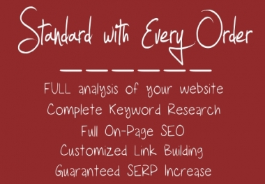 Customized SEO Link Building Service - Guaranteed SERP results