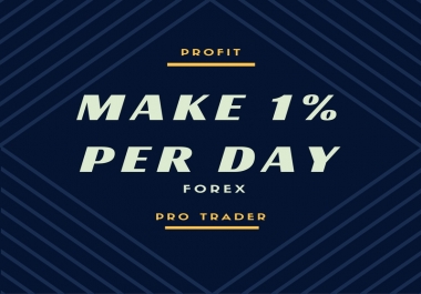 I will show you how to make 1 percent per day profit