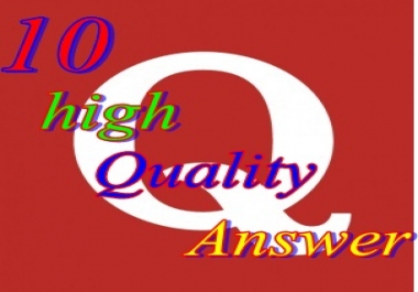 Create 10 Quora Answers promotion backlinks