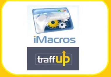 Give you 13 Traffup iMacro scripts