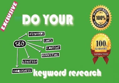 In depth keyword research for your niche or business