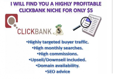 ClickBank Keyword research for your product niche