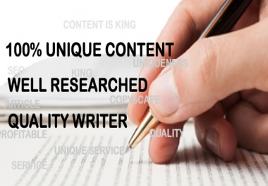 SEO Based 500words Unique Handwritten Article