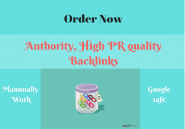 Make Authority,  High PR,  Quality Profile Backlinks for You