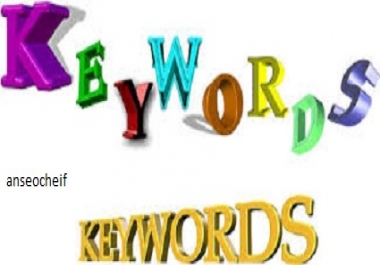 20 I will do you high rank SEO keyword Research