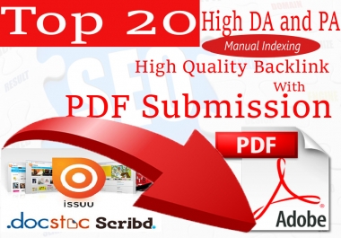 submit PDF files to 20 Best document sharing sites Manually