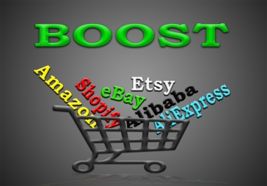 PREMIUM Promotion for any Amazon,  eBay,  Etsy,  Alibaba,  AliExpress or any other e-commerce store