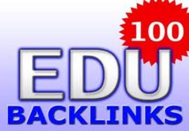 Provide you 100. Edu high authority backlink