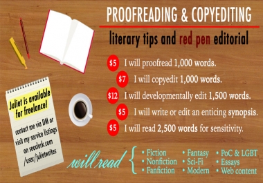 Proofread and Edit 1,000 Words