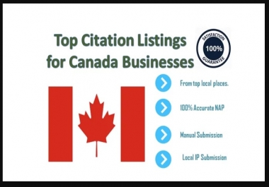 100 Business Citation Listings for Your Canadian Businesses