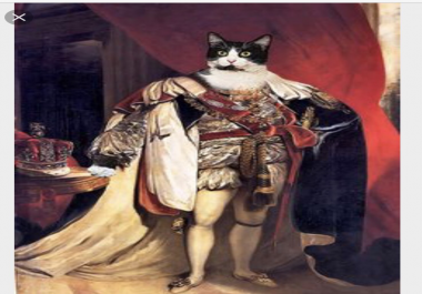 draw portrait of your pet in any clothes