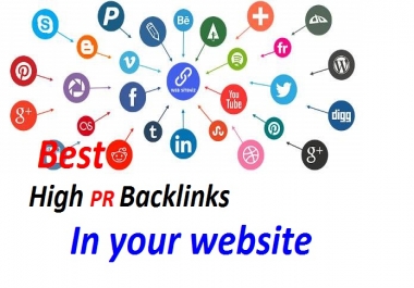 Create best high PR 20 Backlinks