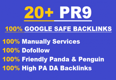 Manually 20+ Permanent Backlinks DA 80+ Pr9 High Quality SEO Domain Authority Permanent Backlinks