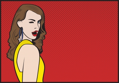 I'll draw a cool pop art portrait from your photo