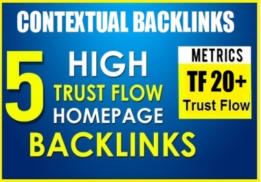 5 PBN Backlinks TF 20+ Permanent Homepage With Content