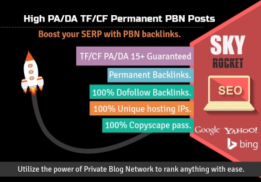 Create 20 High PA/DA TF/CF Homepage PBN Backlinks To Skyrocket you SERP