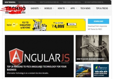 A backlink from a DA 30 Tech Blog