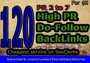 120+ Authority Back-Links With High PR1-PR9 Backlinks