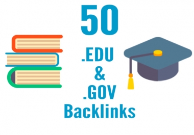 50 PR9 + 50. EDU. GOV Backlinks From High DA for 55