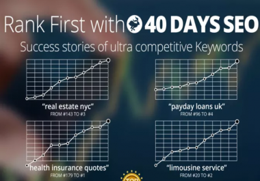 Help You Rank First In Google,  55 PR10 Backlinks,  40 Days SEO Campaign