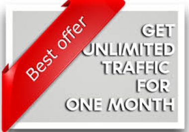 unlimited web traffic for 30 days
