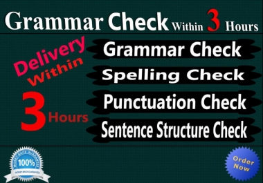 I will do for all of your proofreading & editing needs within 3 hours