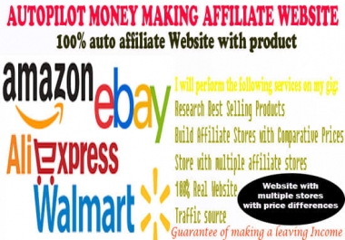 Build Auto Pilot Affiliate Ebay, Amazon, Aliexpress Store