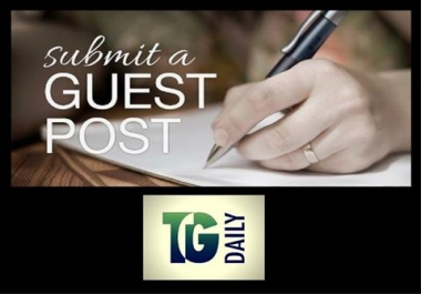 Write & Publish Guest Post On Tgdaily