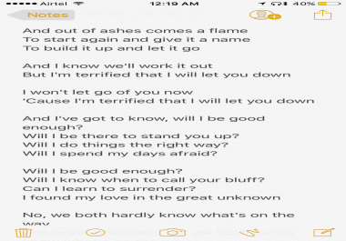 can make all kinds of music lyrics