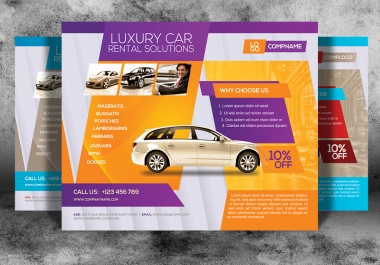 Design an elegant and great looking flyer,  leaflet and poster