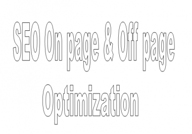 SEO on page and off page optimization