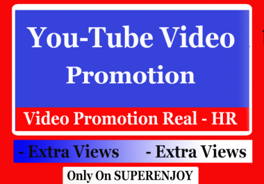 Organic YouTube Video Promotion with genuine audience