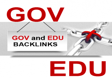 Provice you 100. edu and. gov high authority backlinks