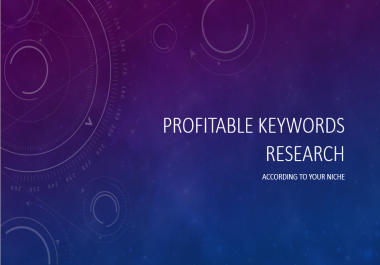 Do 40 profitable keywords research for you