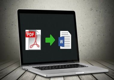 convert PDF to word, excel or ppt to word or PDF vise versa buy two get one free