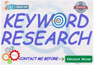 professionally Run In Depth Keyword Research Manually