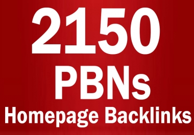 2150 PBNs Permanent Blogs Homepage Backlinks - Manual work Whitehat