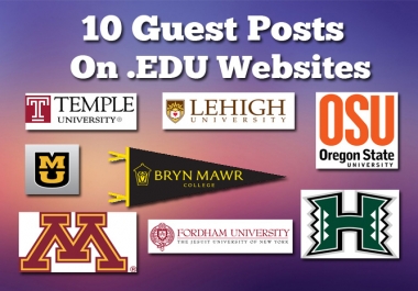 I Can Publish Your Guest Post on 10 EDU Websites Dofollow