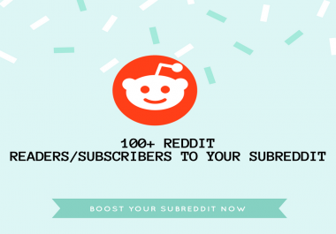 Instant 100+ Reddit SubReddit Subscribers or Readers