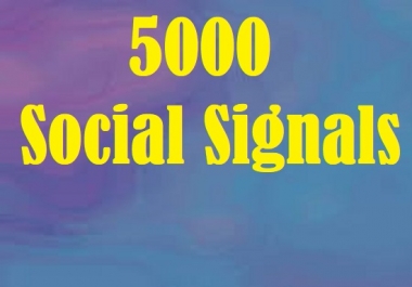 Attain 5000 Organic Social Signals