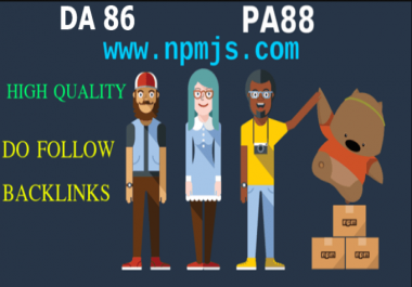 provide you dofollow backlinks on npmjs