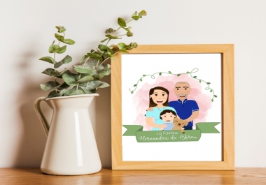 Family or couple portrait in my cute style