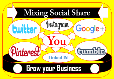Promote your website by Mixing social share drip feeding and schedule post my social networks